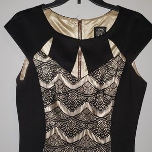 Black and Cream Dress